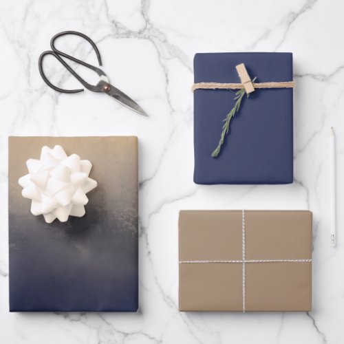 Dark Grey Beige Moody  Wrapping Paper Sheets