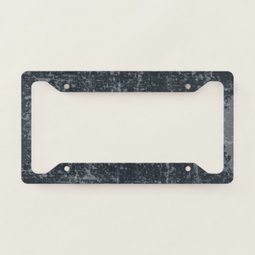 Dark Grey Black Art Lover Abstract Artist Painter License Plate Frame