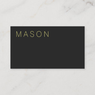 Dark Grey Business Card