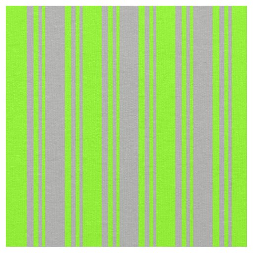 Dark Grey & Chartreuse Lined Pattern Fabric