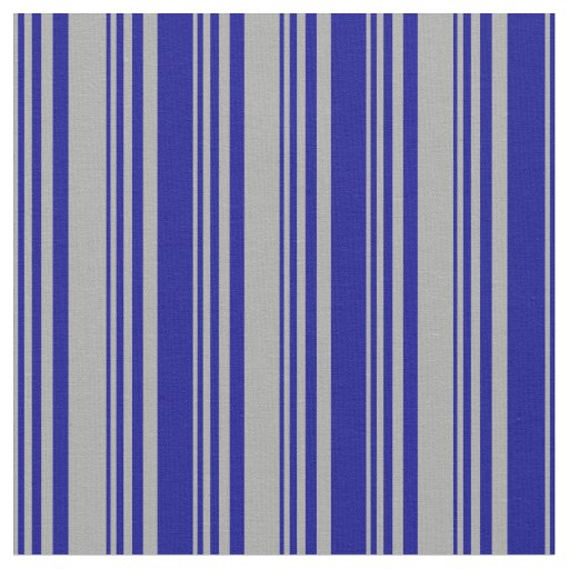 Dark Grey & Dark Blue Colored Stripes Fabric