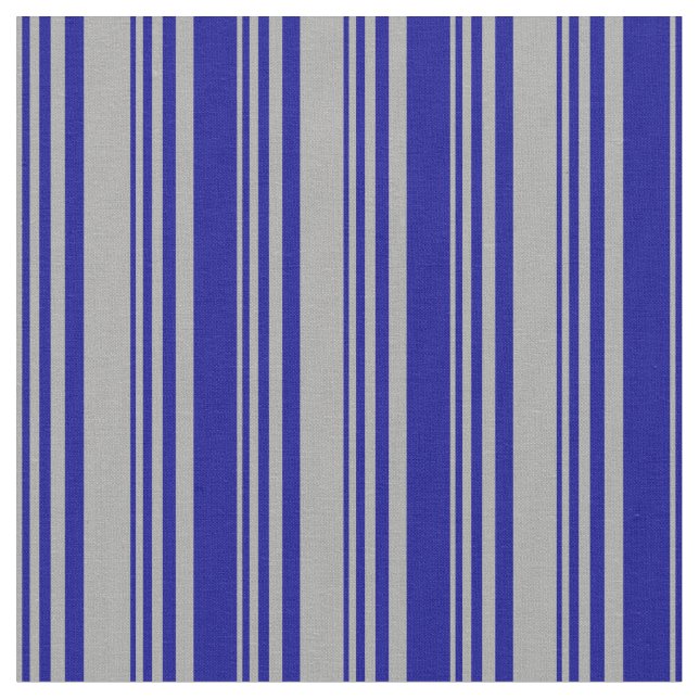 Dark Grey & Dark Blue Colored Stripes Fabric (Close Up)