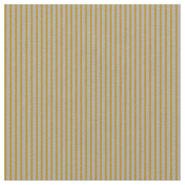 Dark Grey & Dark Goldenrod Colored Stripes Fabric (Close Up)