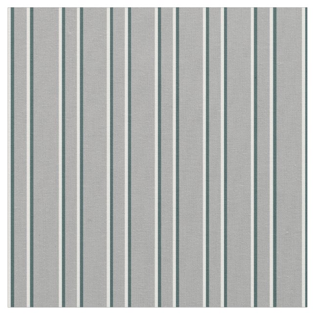 Dark Grey, Dark Slate Gray, and White Stripes Fabric (Close Up)