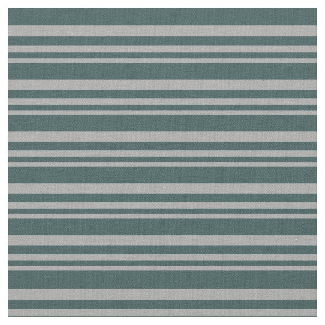 Dark Grey & Dark Slate Gray Striped/Lined Pattern Fabric (Close Up)