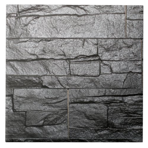 Dark Grey Faux Marble Granite  Stone Brick  Ceramic Tile