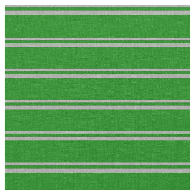 Dark Grey & Green Colored Lines Pattern Fabric (Close Up)