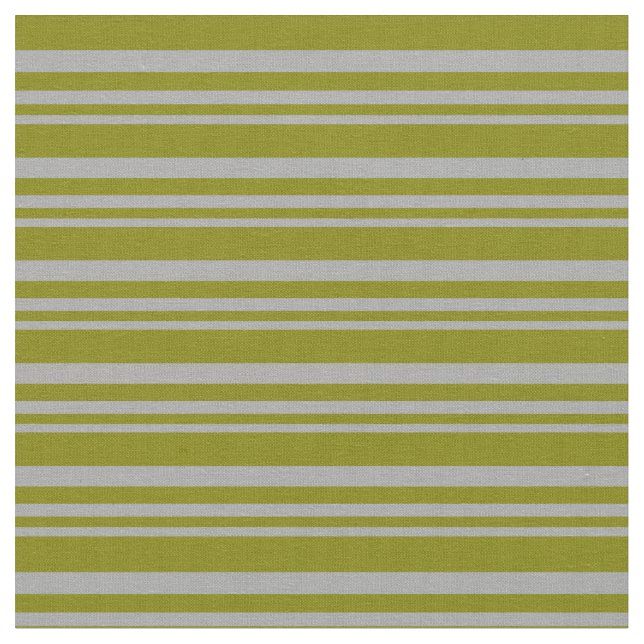 Dark Grey & Green Lines Pattern Fabric (Close Up)