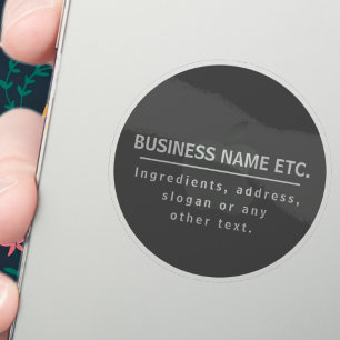 Dark Grey Multi-Purpose Transparent Sticker