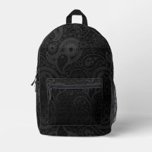 Dark Grey Paisley