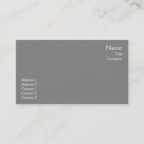 Dark Grey Plain - Business Business Cards