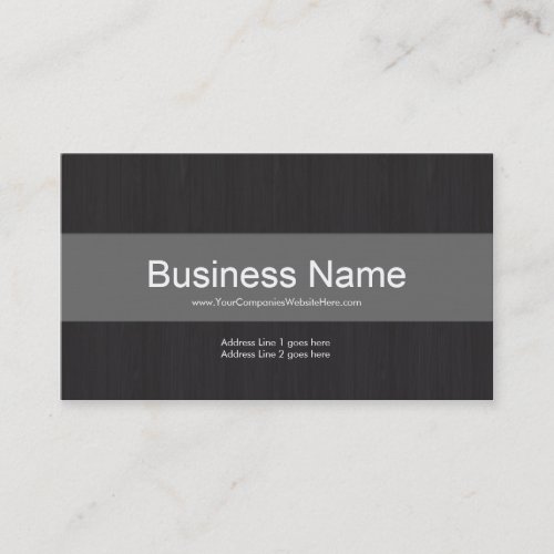 Dark &amp; Grey Professional Business Card