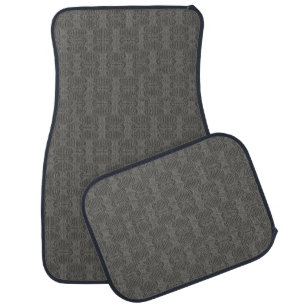 Dark Grey silver Car Floor Mat
