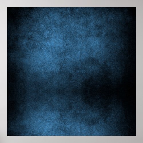 Dark Grunge Background _ Blue Poster