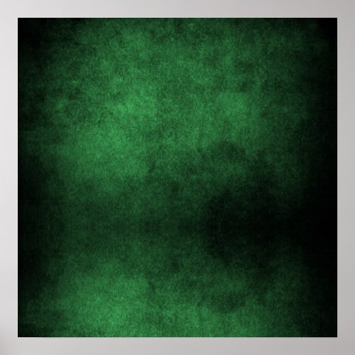 Dark Grunge Background _ Green Poster