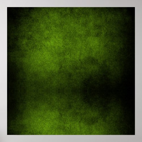 Dark Grunge Background _ Lime Green Poster