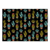 Dark Grunge Cactus Pattern (Front Horizontal)
