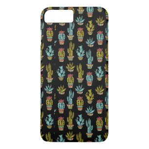 Dark Grunge Cactus Pattern iPhone 8 Plus/7 Plus Case