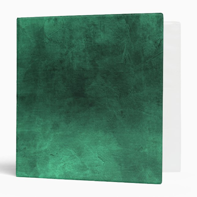 Dark Grunge - Green 3 Ring Binder (Front/Inside)