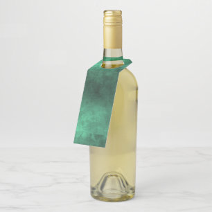 Dark Grunge - Green Bottle Hanger Tag