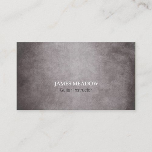 Dark Grunge Music Musician Guitar Teacher Business Card Template