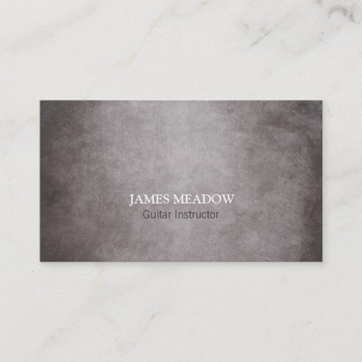 Customizable Dark Grunge Music Musician Guitar Teacher Business Card Template
