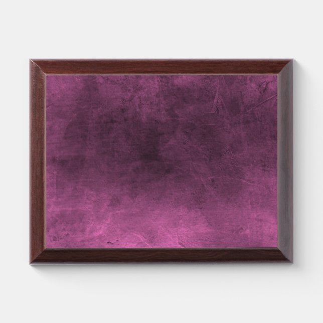 Dark Grunge - Pink Award Plaque (Horizontal)