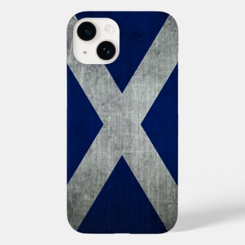 Dark Grunge Scotland Flag Case_Mate iPhone 14 Case