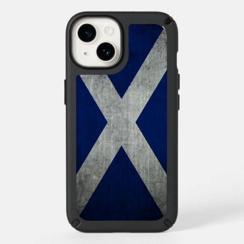 Dark Grunge Scotland Flag Speck iPhone 14 Case