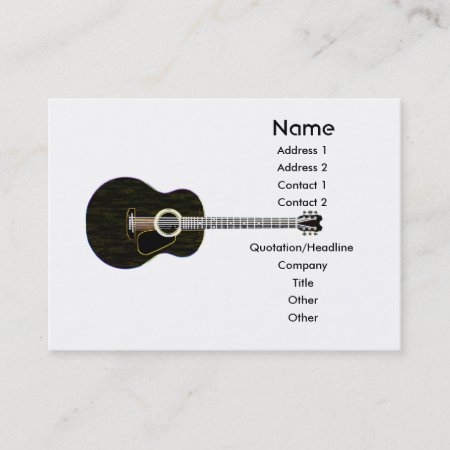 Dark Guitar Business Card
