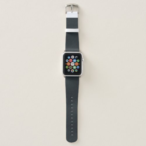 Dark Gunmetal Solid Color Apple Watch Band