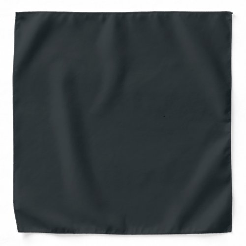 Dark Gunmetal Solid Color Bandana