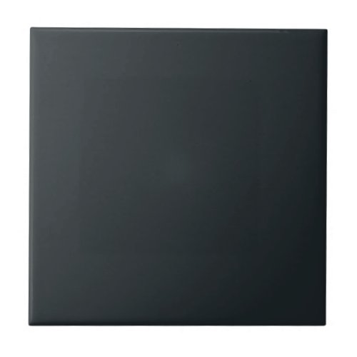 Dark Gunmetal Solid Color Ceramic Tile