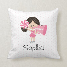 Dark Hair Light Skin Pink Cheerleading Cheer