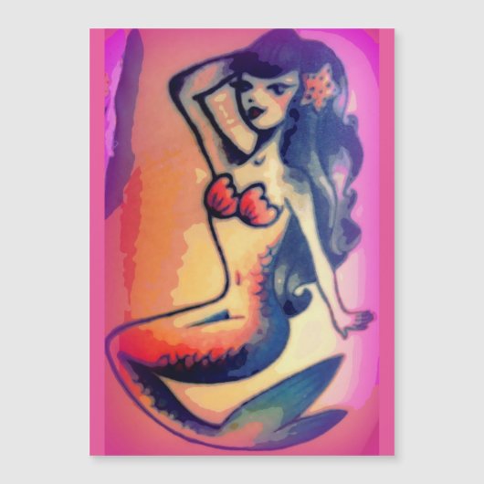 dark-haired mermaid beauty (Front)