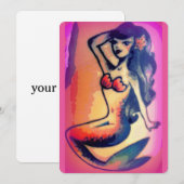 dark-haired mermaid beauty (Front/Back)