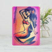 dark-haired mermaid beauty (Standing Front)