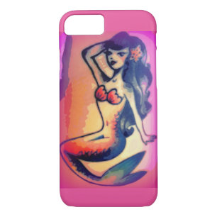 dark-haired mermaid beauty iPhone 8/7 case