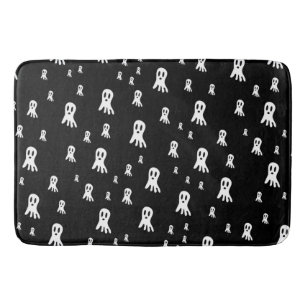Dark Halloween Ghosts Bath Mat