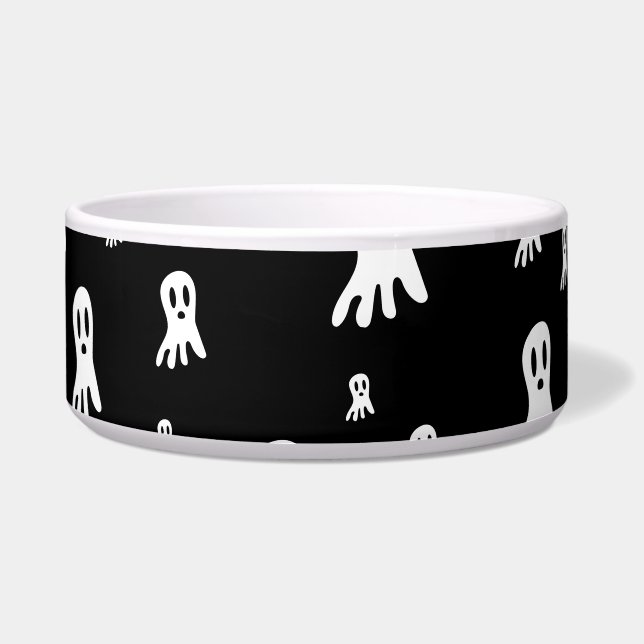 Dark Halloween Ghosts  Bowl (Front)