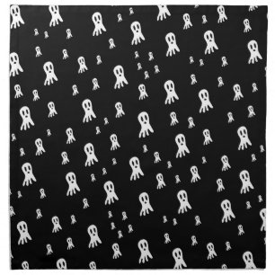 Dark Halloween Ghosts Cloth Napkin