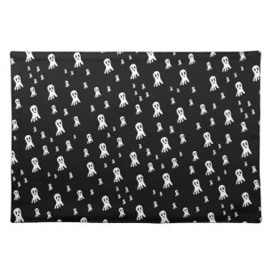 Dark Halloween Ghosts Cloth Placemat