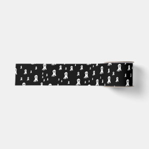 Dark Halloween Ghosts Grosgrain Ribbon