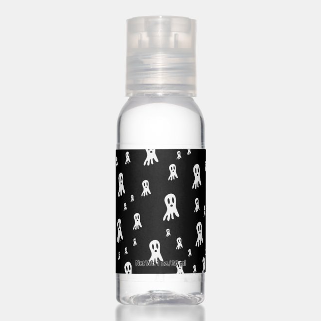 Dark Halloween Ghosts  Hand Sanitizer (Front)