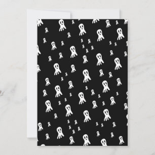 Dark Halloween Ghosts  Invitation