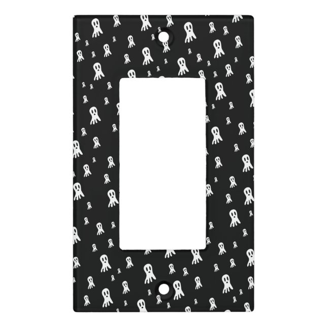 Dark Halloween Ghosts  Light Switch Cover (Front)
