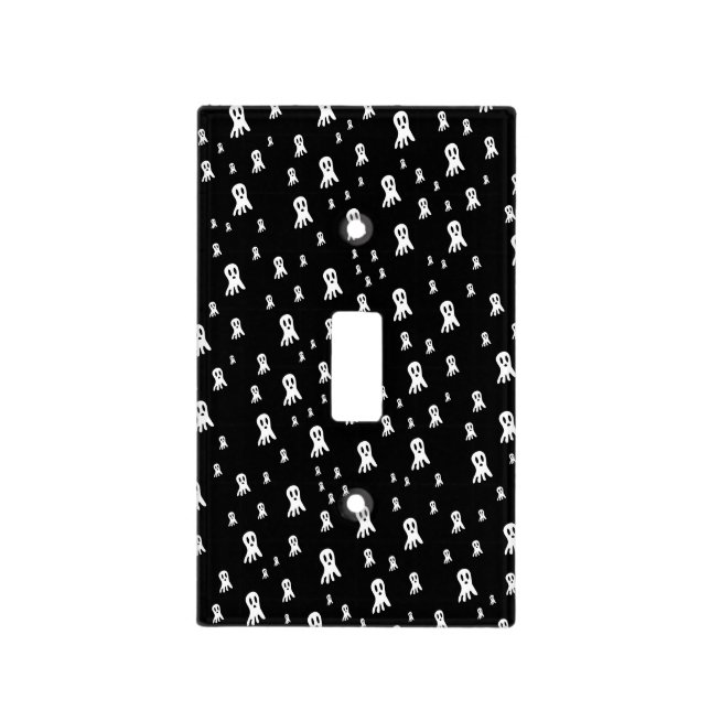 Dark Halloween Ghosts  Light Switch Cover (Front)