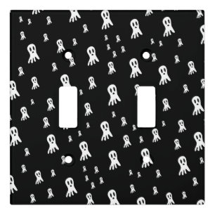 Dark Halloween Ghosts Light Switch Cover