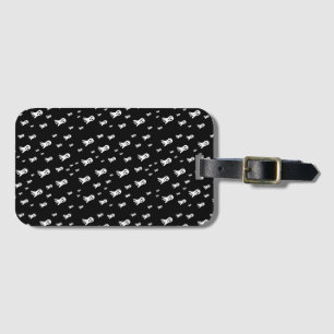 Dark Halloween Ghosts Luggage Tag