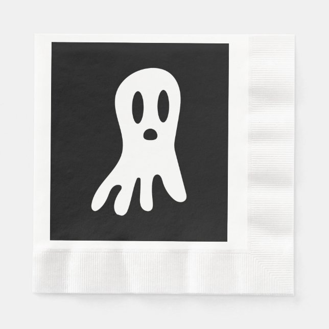 Dark Halloween Ghosts  Napkins (Front)